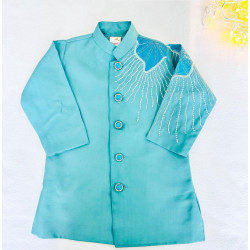 Sky Blue Jodhpuri Style Kurta Set for Boys