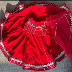 Red velvet Lehnga 