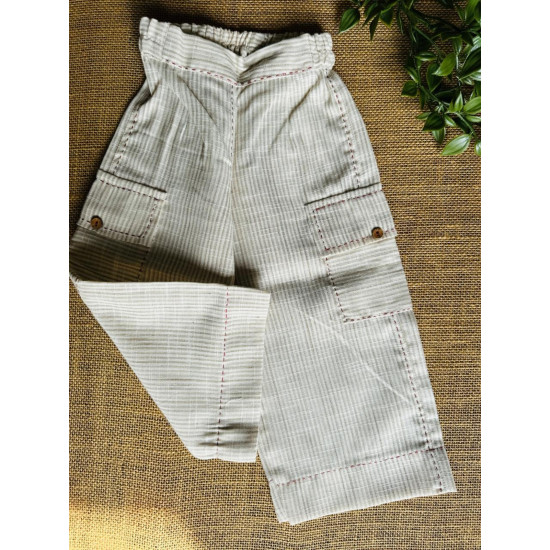 Rust Leafy Block Print Shirt with Cargo Stripe Pants – Boys Cotton Co-Ord Set